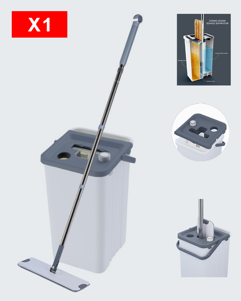 Moppbøttesett for rent og skittent vann